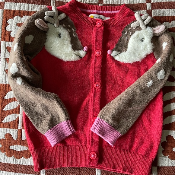 Mini Boden Reindeer Cardigan 3t | Poshmark